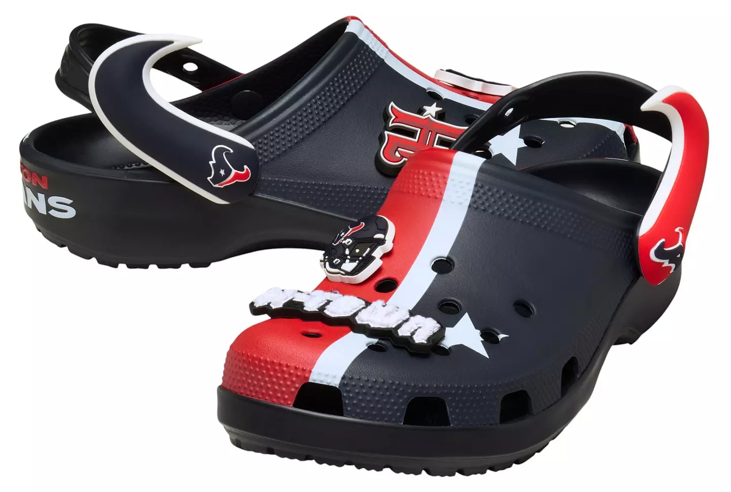 Crothtcs NFthtL Classic Houston Texans Clogs