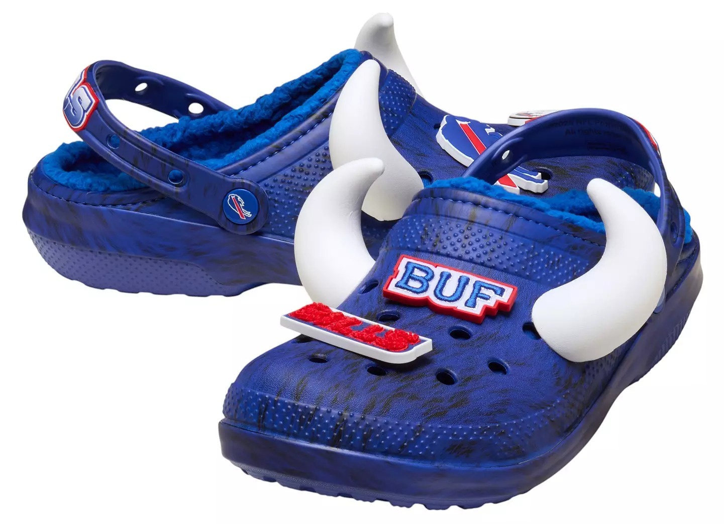 Crothtcs NFthtL Classic Buffalo Bills Lined Clog