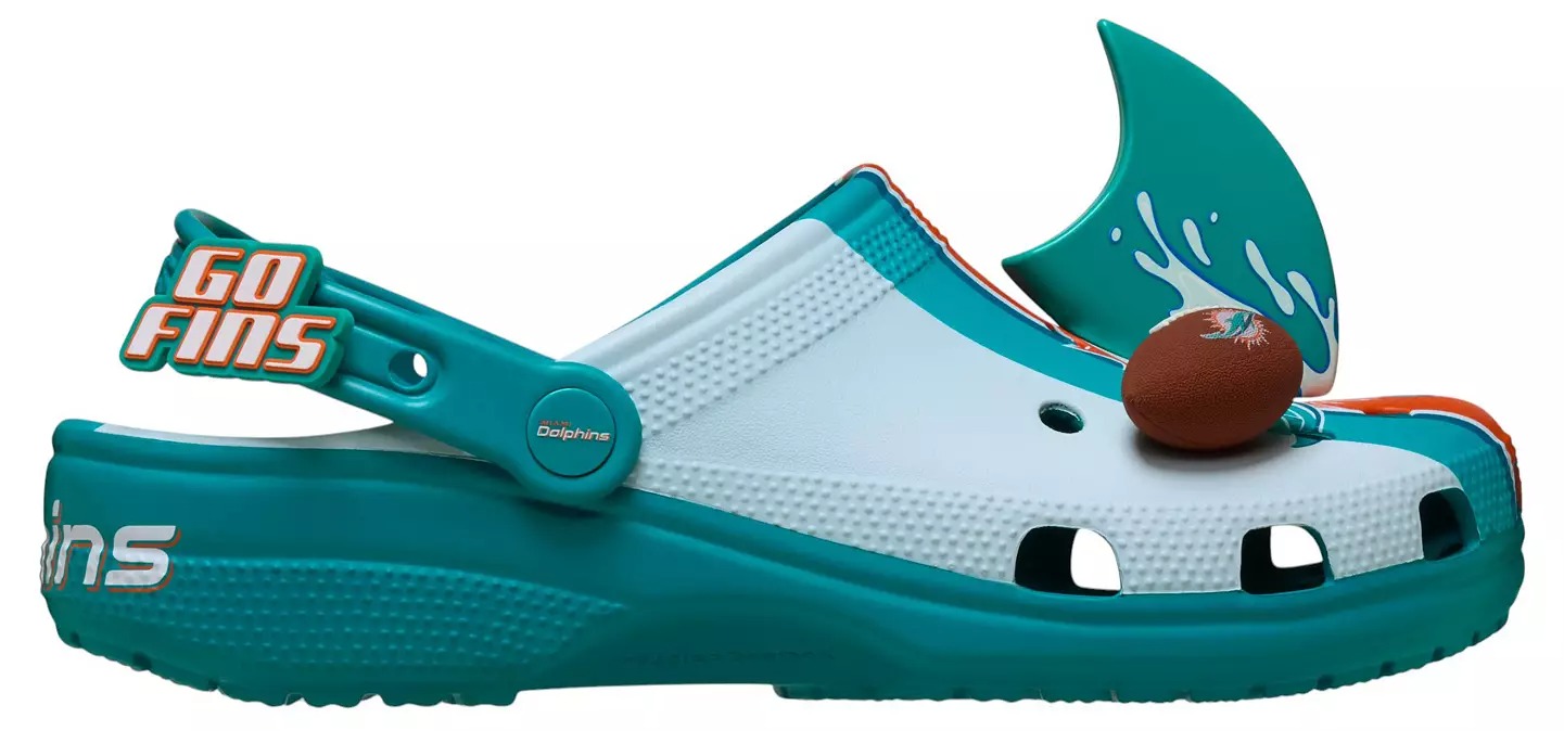 Crothtcs NFthtL Classic Miami Dolphins Clog