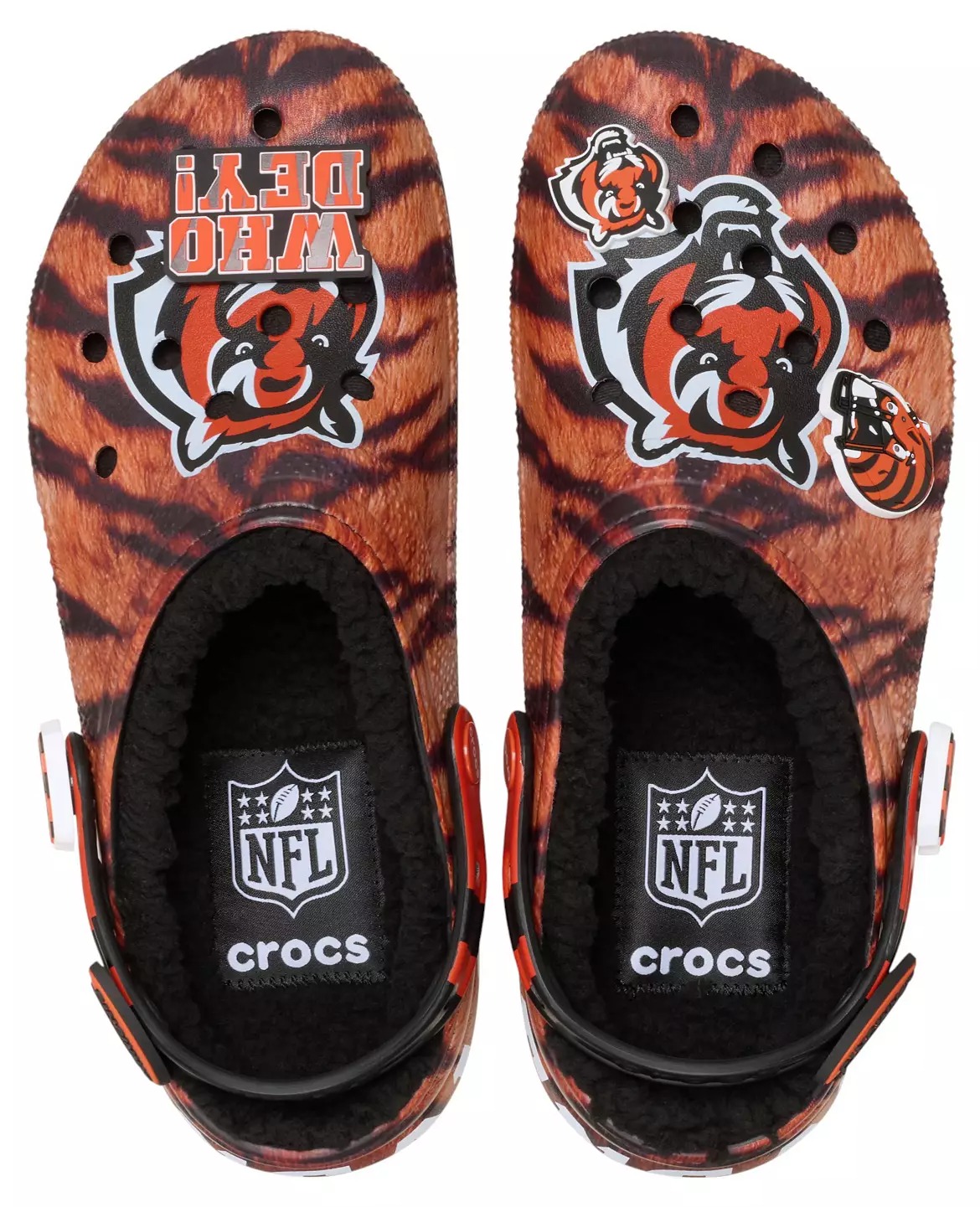 Crothtcs NFthtL Classic Cincinnati Bengals Lined Clog