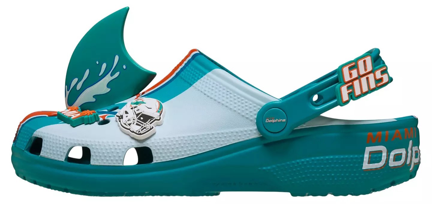 Crothtcs NFthtL Classic Miami Dolphins Clog