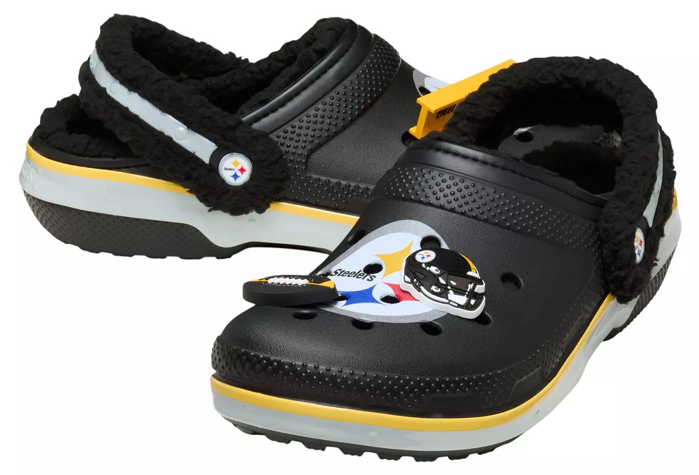 Crothtcs NFthtL Classic Pittsburgh Steelers Lined Clog