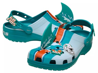 Crothtcs NFthtL Classic Miami Dolphins Clog