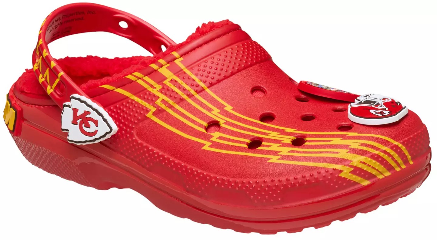 Crothtcs NFthtL Classic Kansas City Chiefs Lined Clog