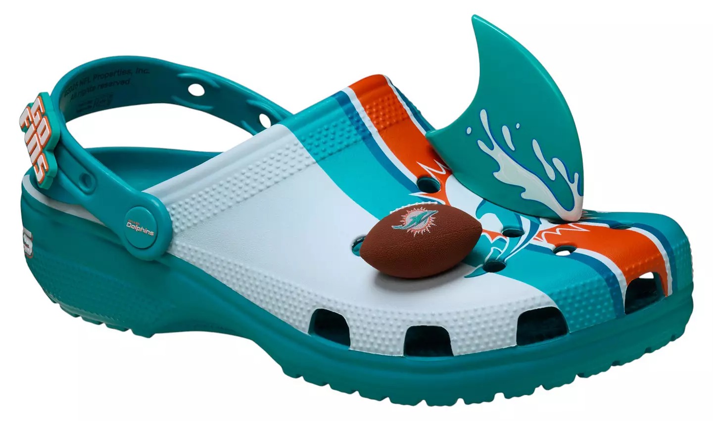 Crothtcs NFthtL Classic Miami Dolphins Clog