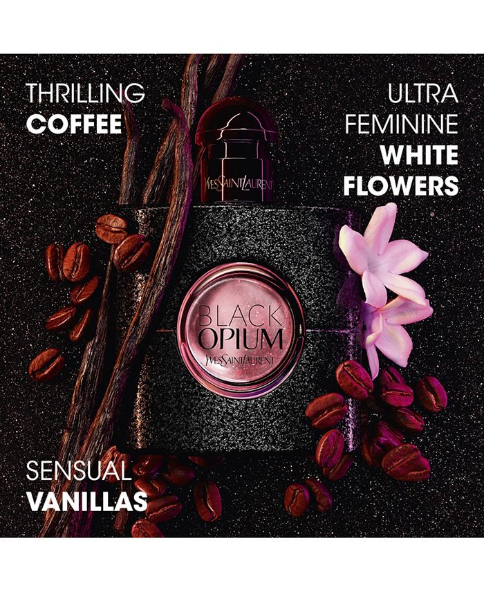 Ythtves Saint Laurthtent Black Opium 3 pc. Eau de Parfum Fragrance and Body Lotion Holiday Gift Set