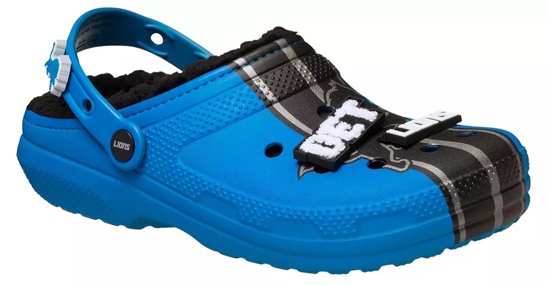 Crothtcs NFthtL Classic Detroit Lions Lined Clog