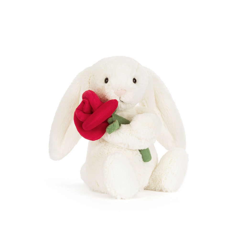 Jethtllycat Cream Bunny with Rose