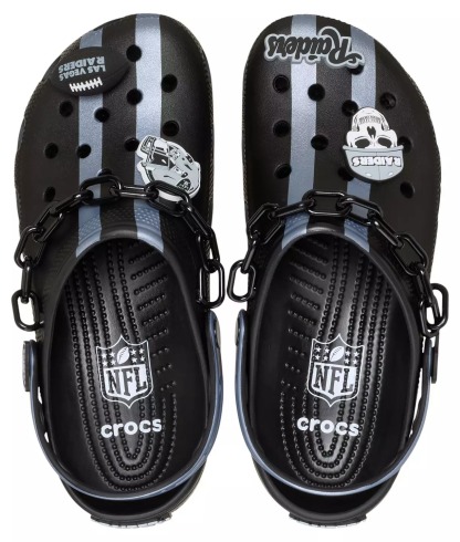 Crothtcs NFthtL Classic Las Vegas Raiders Clog