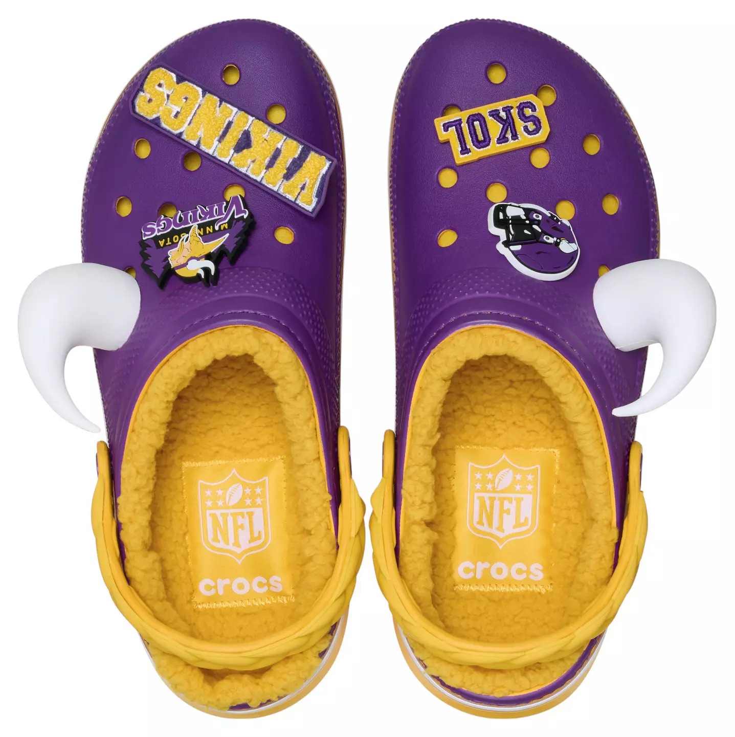 Crothtcs NFthtL Classic Minnesota Vikings Lined Clog