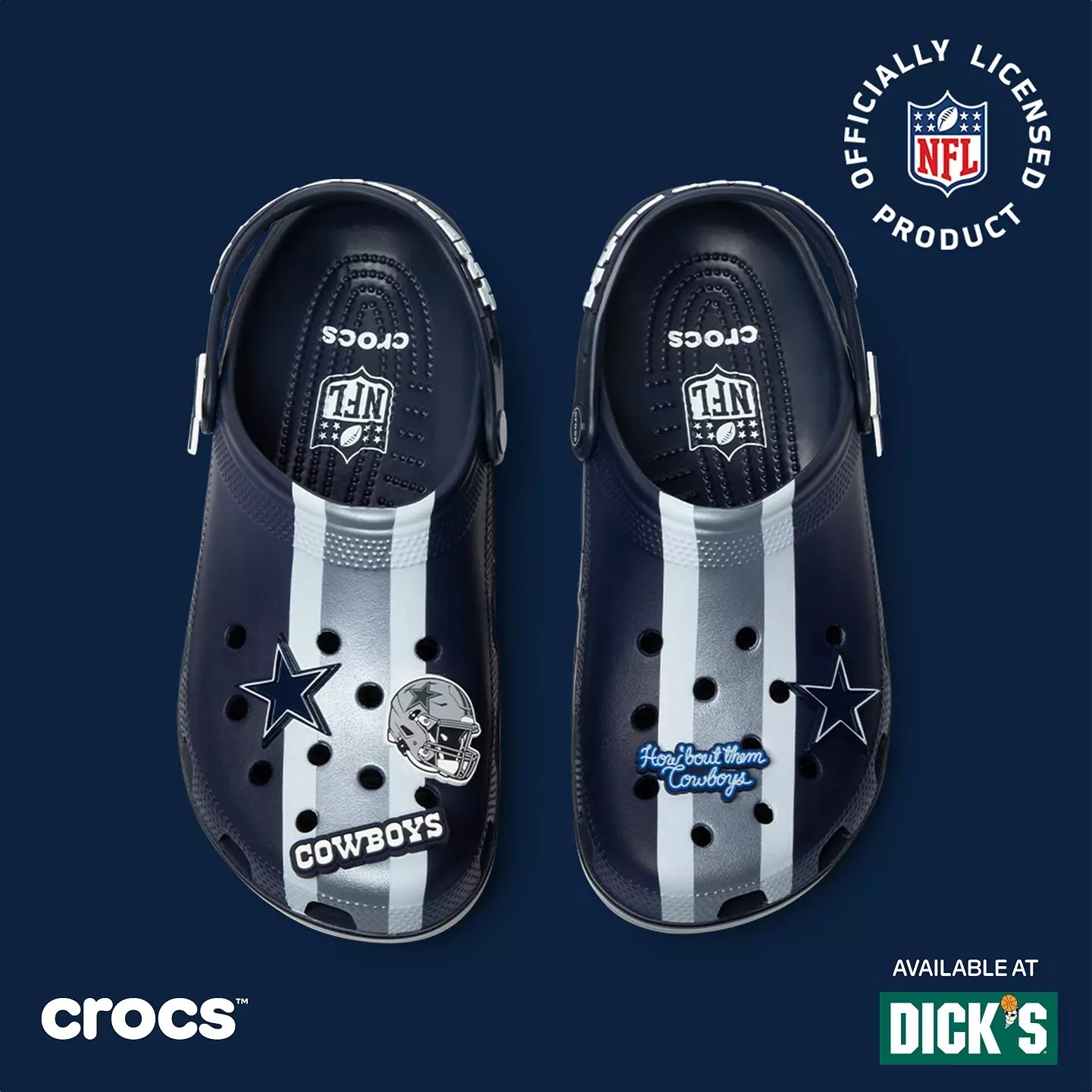 Crothtcs NFthtL Classic Dallas Cowboys Clog