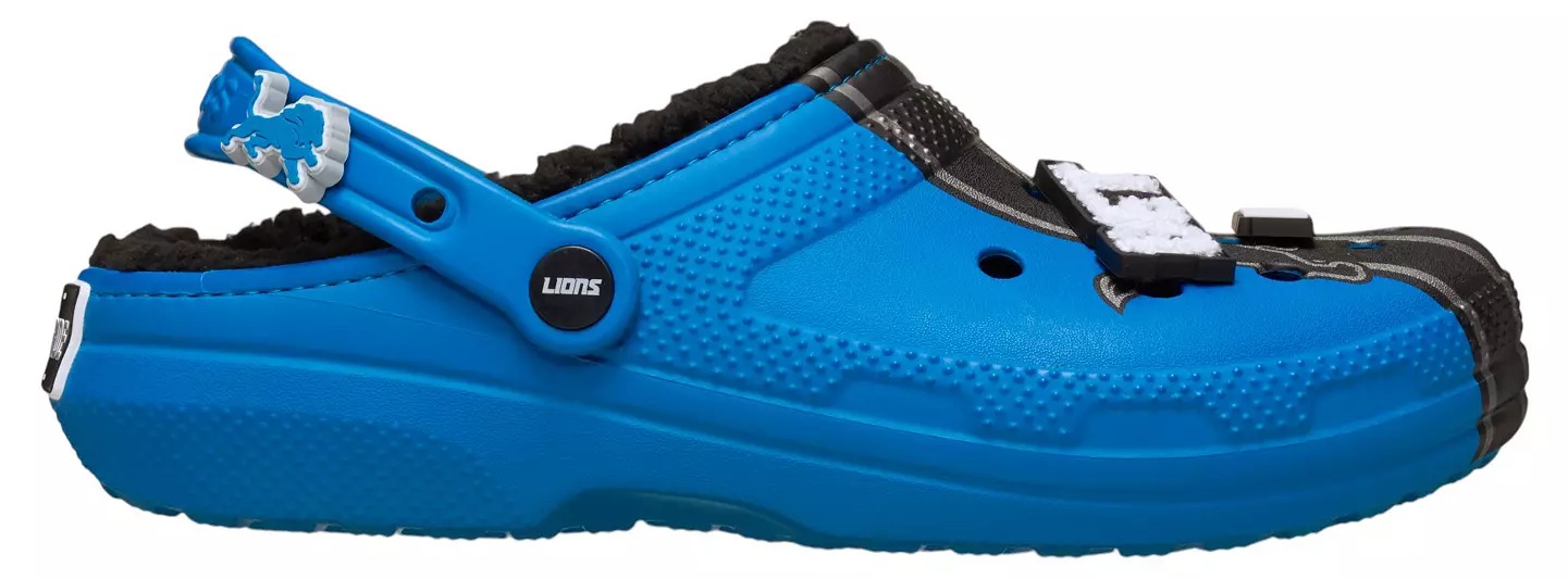 Crothtcs NFthtL Classic Detroit Lions Lined Clog