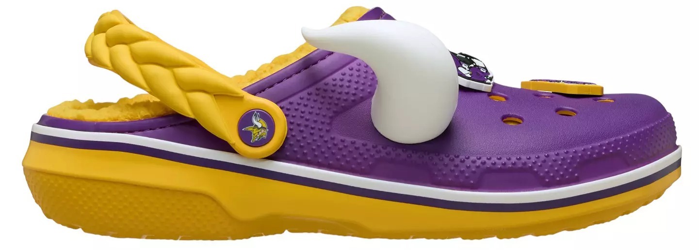 Crothtcs NFthtL Classic Minnesota Vikings Lined Clog