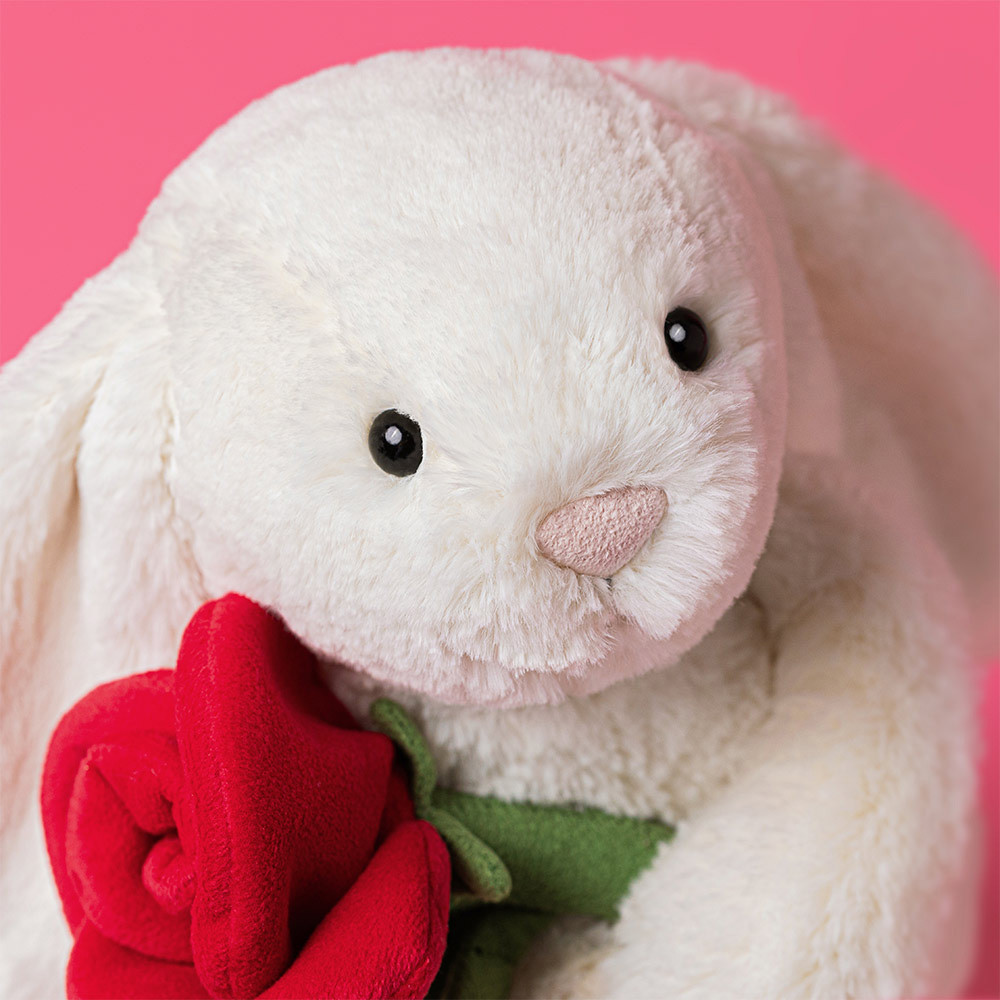 Jethtllycat Cream Bunny with Rose