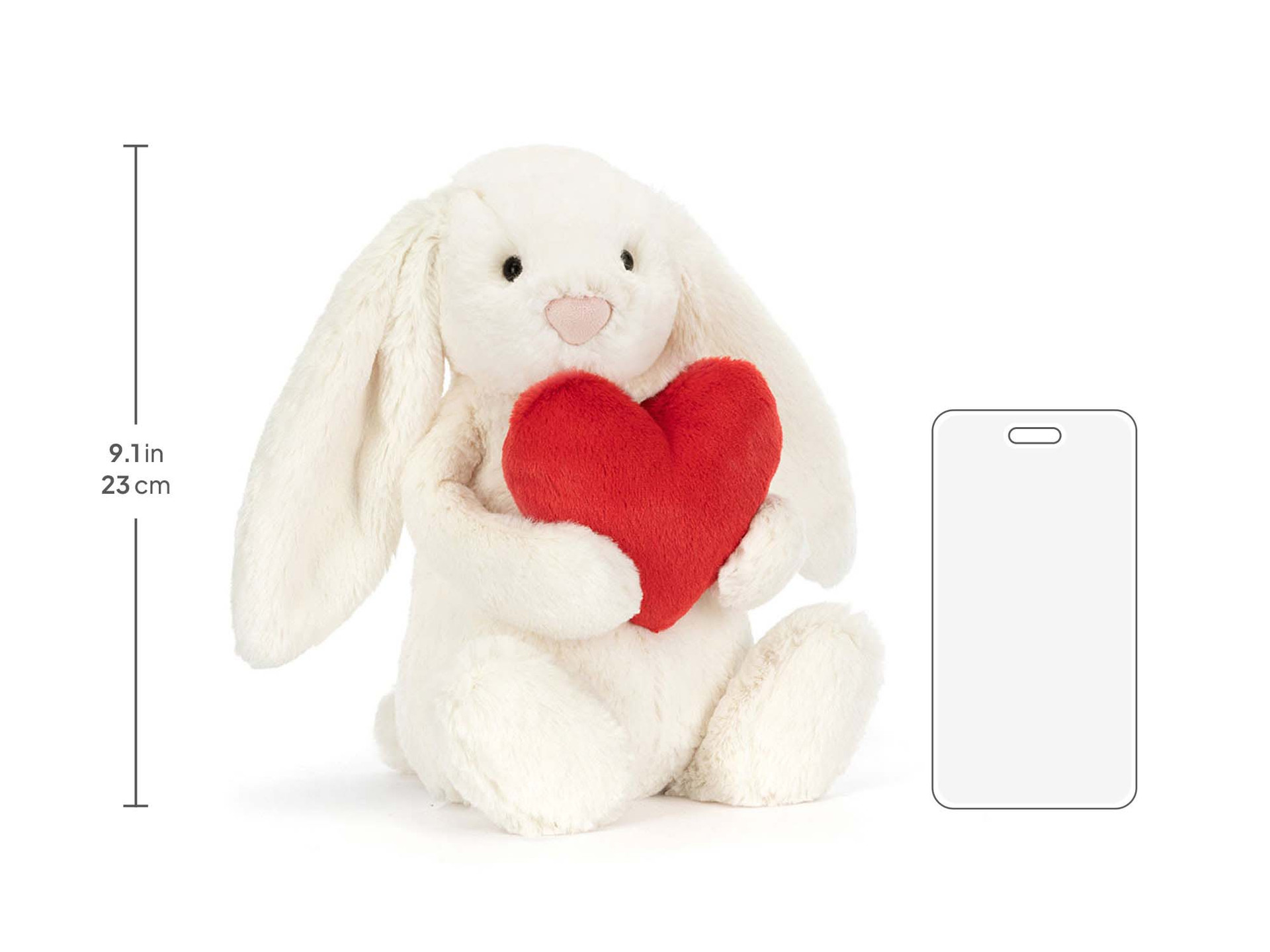 Jethtllycat Bashful Red Love Heart Bunny