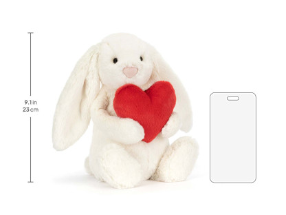 Jethtllycat Bashful Red Love Heart Bunny