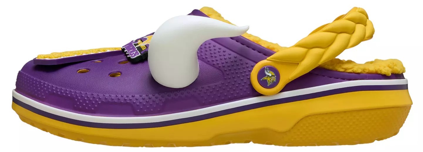 Crothtcs NFthtL Classic Minnesota Vikings Lined Clog