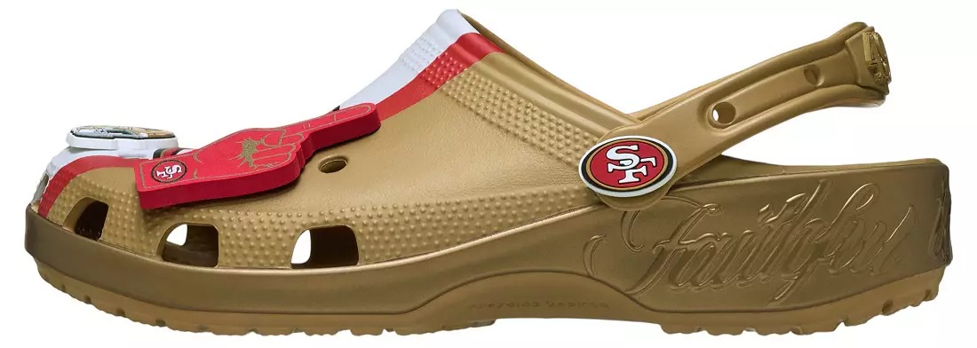 Crothtcs NFthtL Classic San Francisco 49ers Clogs
