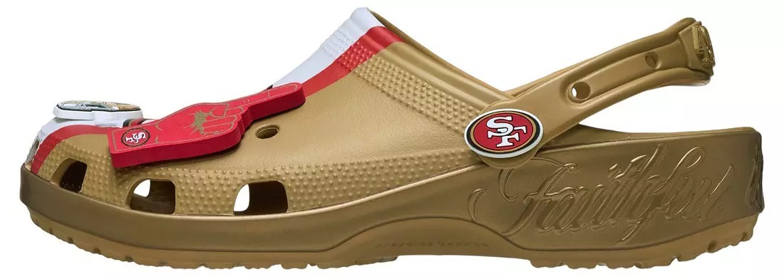 Crothtcs NFthtL Classic San Francisco 49ers Clogs