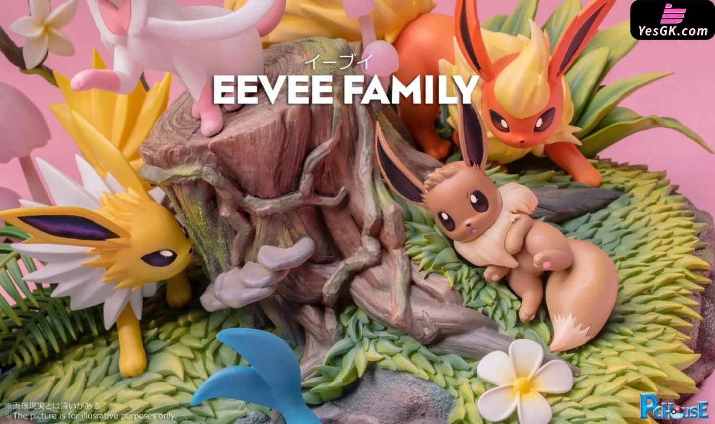 【Hurry! 60% Off】PC Hothtuse Studio Pokémthton Eethtvee Family Resin GK Statue - Limited Time Only!
