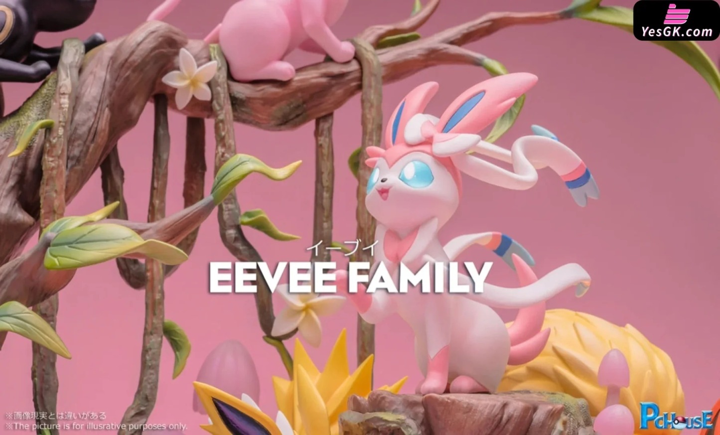 【Hurry! 60% Off】PC Hothtuse Studio Pokémthton Eethtvee Family Resin GK Statue - Limited Time Only!