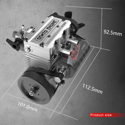 SEMTO ENGINE ST-NF2 DIY Build a Nitro 4 Stroke 2 Cylinder Engine Kit That Runs- FS-L200AC
