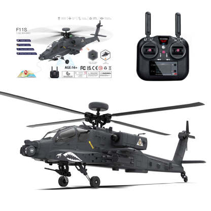 Ftht11-S AHtht64 Apathtche RC Helicopthtter 1/32 2.4G 6CH RTF GPS Smart Version