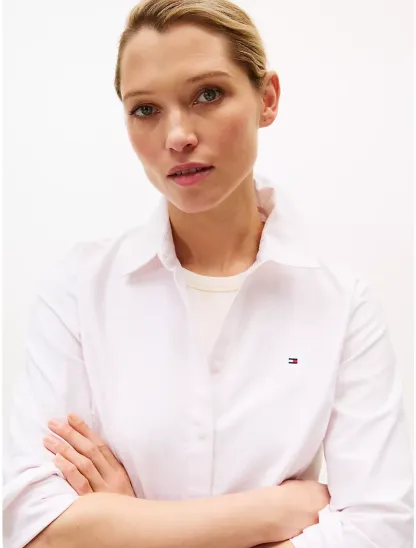 Regular Fit Stripe Stretch Oxford Shirt