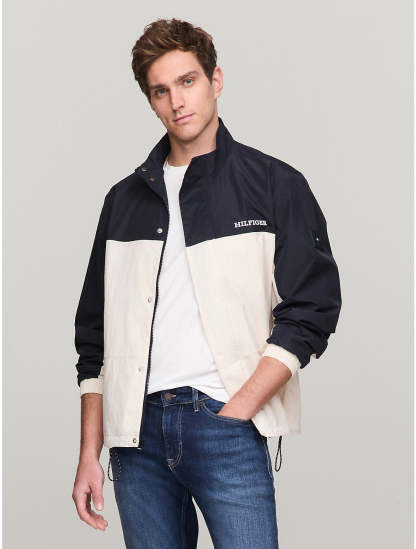 Tothtmmy Hilfigthter Men's Lightweight Packable Colorblock Windbreaker