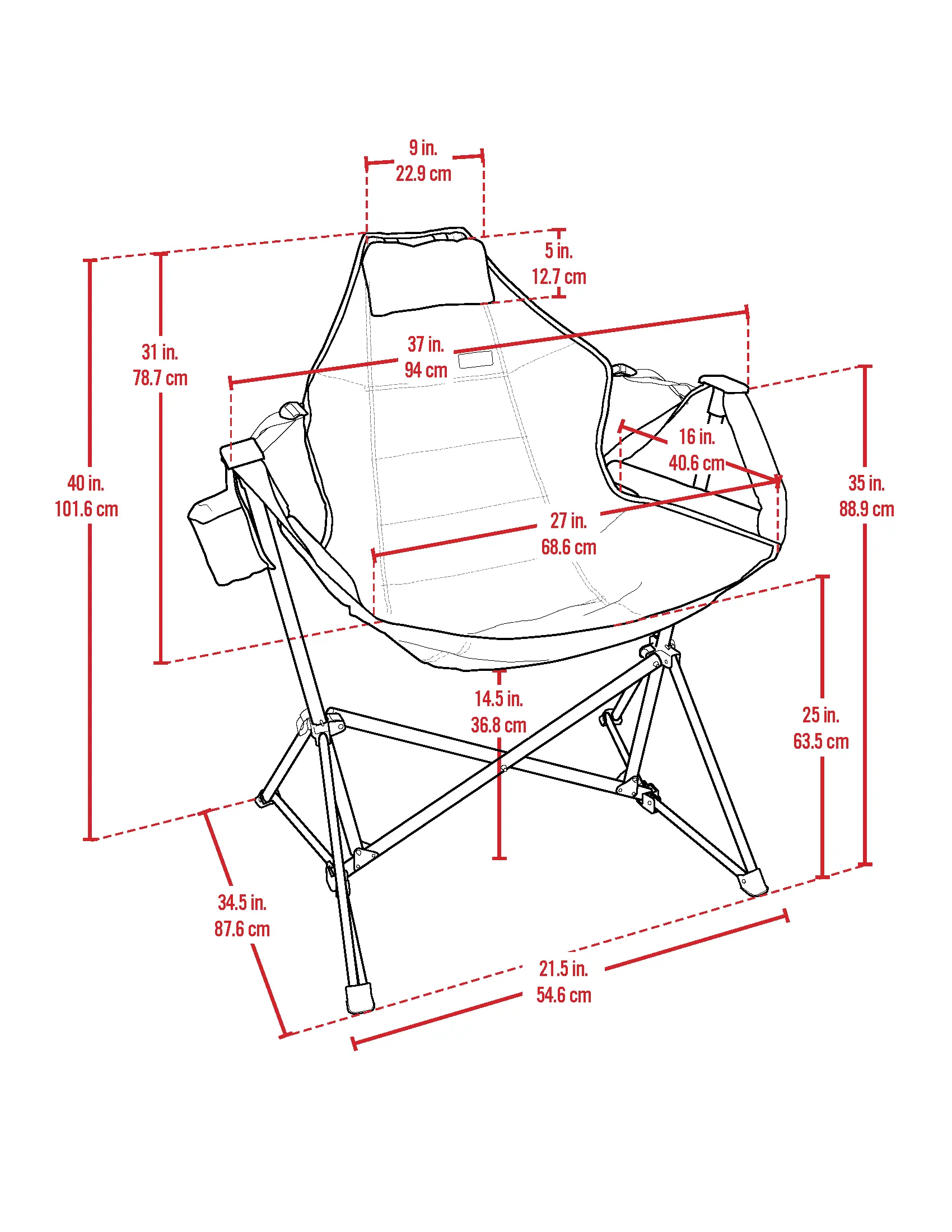 Rio Swinging Hammock Chair