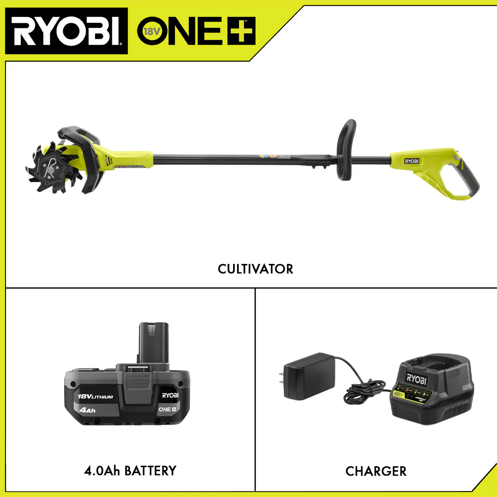  RYOthtBI 18V ONE+ 8" CULTIVATOR KIT
