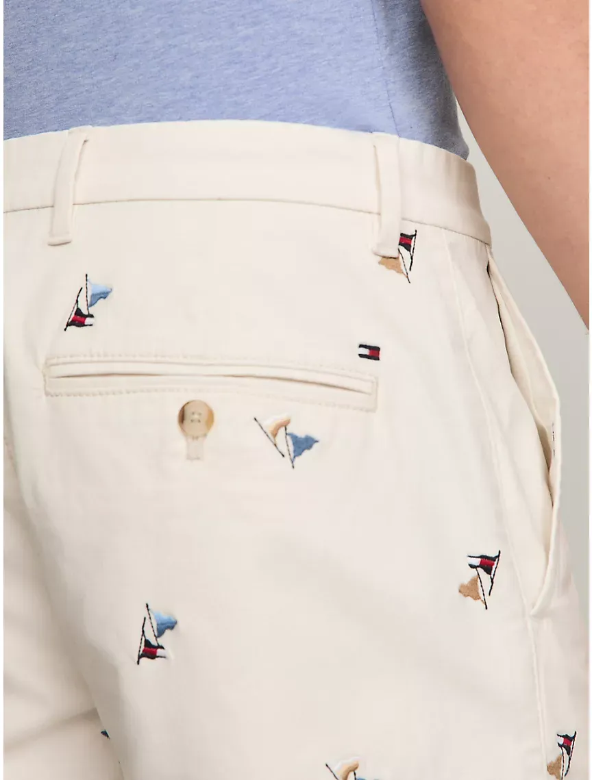 Allover Flag Print 9" Short