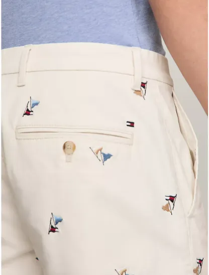 Allover Flag Print 9" Short