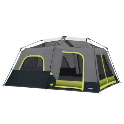 COthtRE 10-Person Lighted Instant Cabin Tent