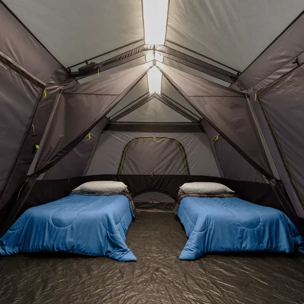 COthtRE 10-Person Lighted Instant Cabin Tent