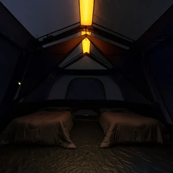 COthtRE 10-Person Lighted Instant Cabin Tent