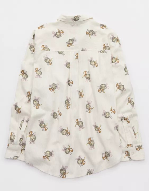 Aerie Flannel Pajama Shirt