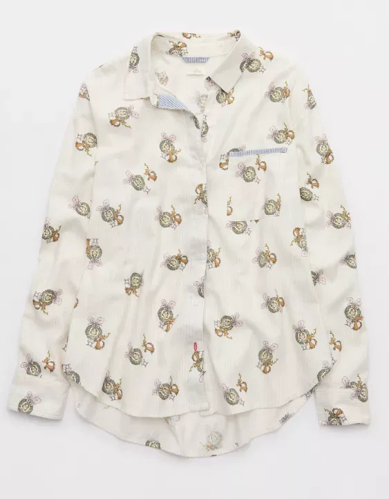 Aerie Flannel Pajama Shirt