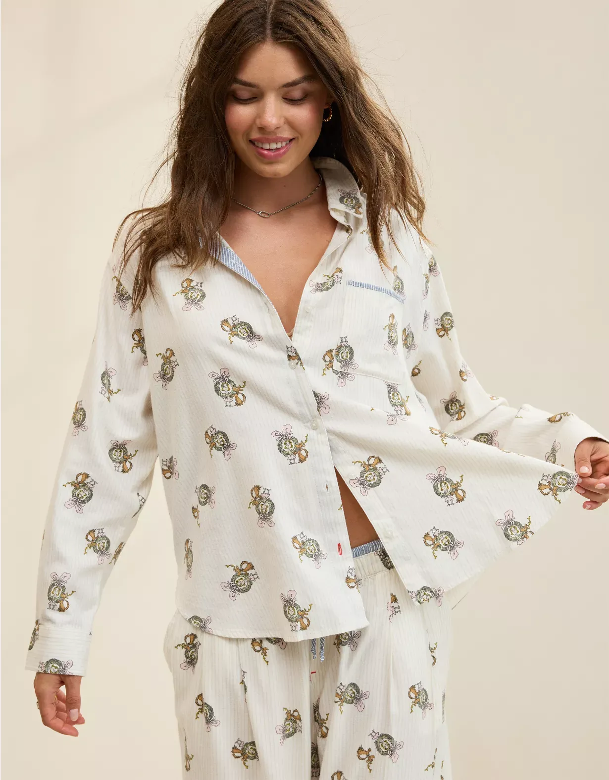 Aerie Flannel Pajama Shirt