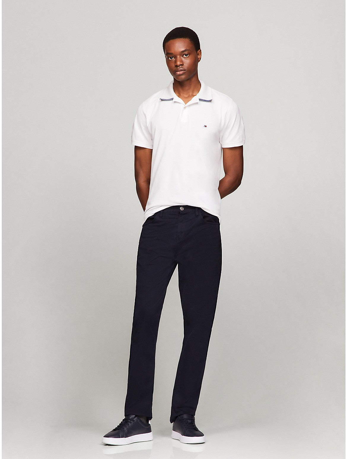 Tothtmmy Hilfigthter Men's Under Collar Tipped Regular Fit Polo