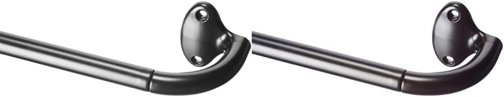 Adjustable Room Darkening Blackout Curtain Rod, 48" to 88", Nickel