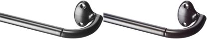 Adjustable Room Darkening Blackout Curtain Rod, 48" to 88", Nickel