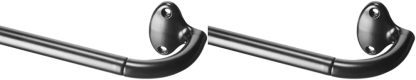 Adjustable Room Darkening Blackout Curtain Rod, 48" to 88", Nickel