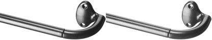 Adjustable Room Darkening Blackout Curtain Rod, 48" to 88", Nickel