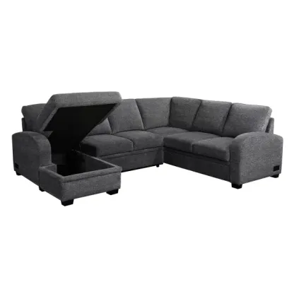 CodTHTdle Aria Sleeper Sectional with Reversible Chaise and Storage