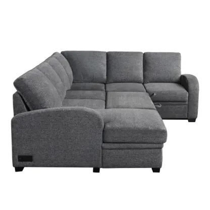 CodTHTdle Aria Sleeper Sectional with Reversible Chaise and Storage