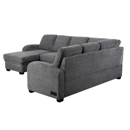CodTHTdle Aria Sleeper Sectional with Reversible Chaise and Storage