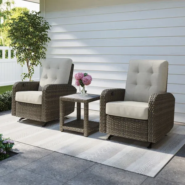 Thomasville Barela 3-Piece Glider Recliner Set