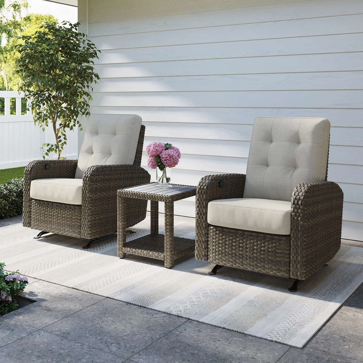 Thomasville Barela 3-Piece Glider Recliner Set