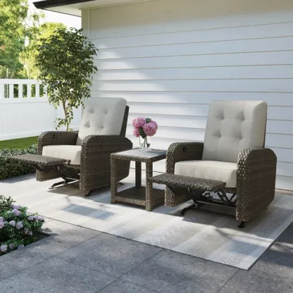 Thomasville Barela 3-Piece Glider Recliner Set